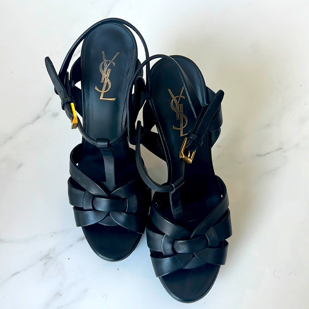 Saint Laurent Tribute Platform Sandals 38 ✔️